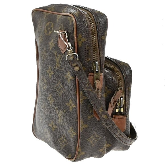 LOUIS VUITTON Mini Amazon Shoulder Bag Monogram Leather Brown - Picture 12 of 16